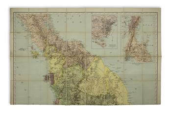 (MALAYSIA / SINGAPORE.) Royal Asiatic Society, Straits Branch. Map of the Malay Peninsula.